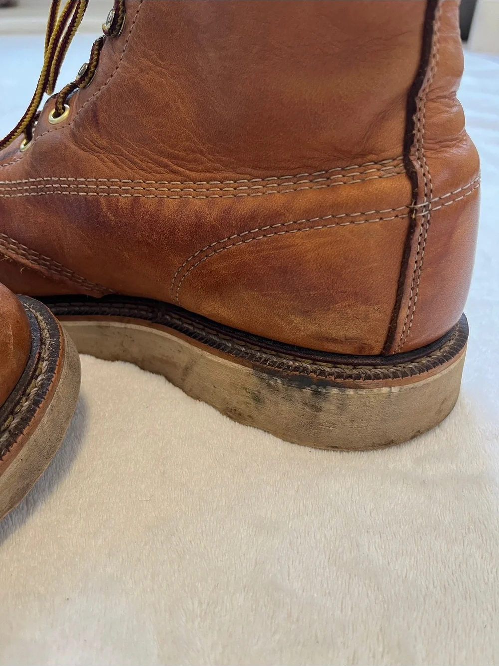 Thorogood | Men's Brown Leather Lace-Up Work Boots 9.5 EE